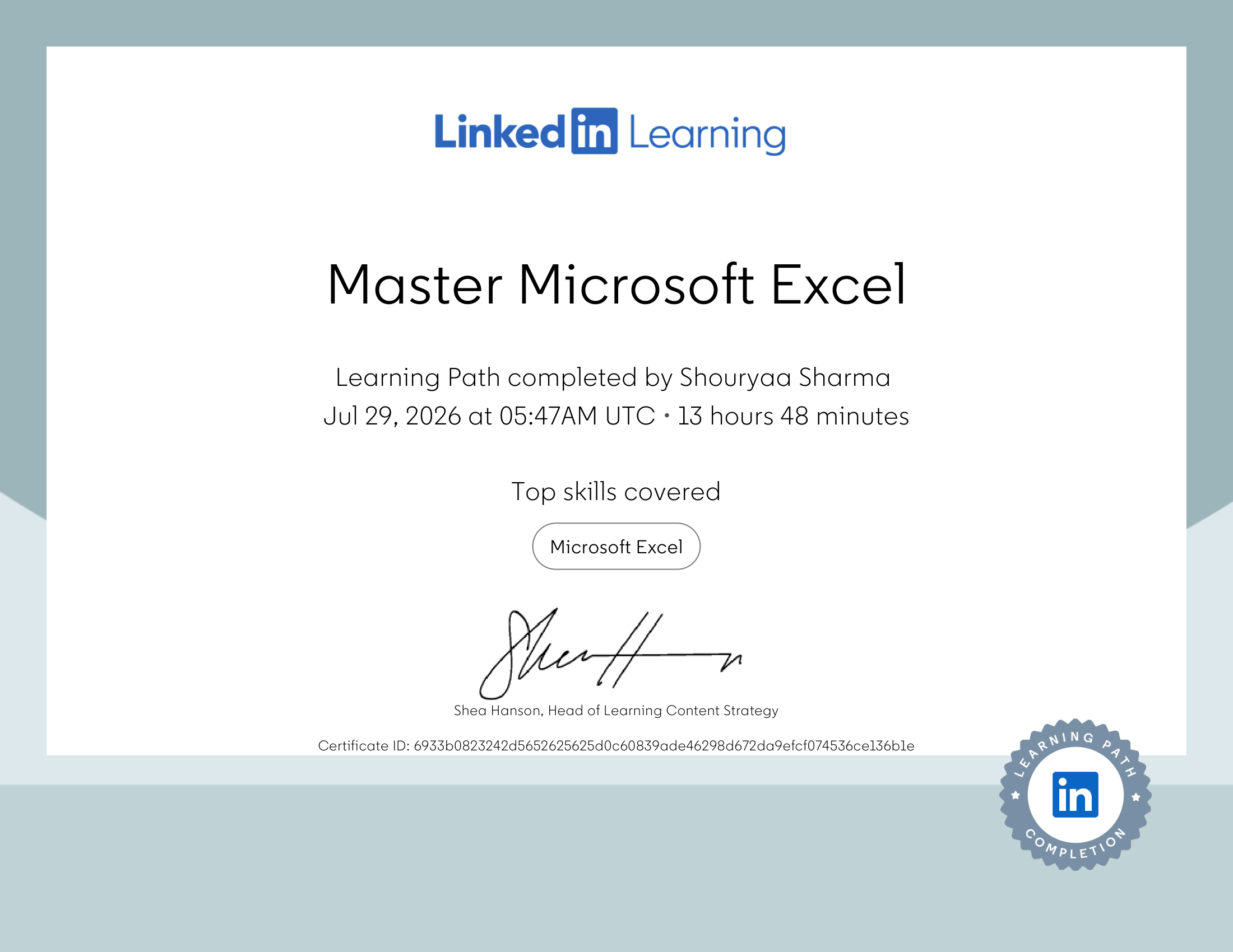 Microsoft Excel Advanced